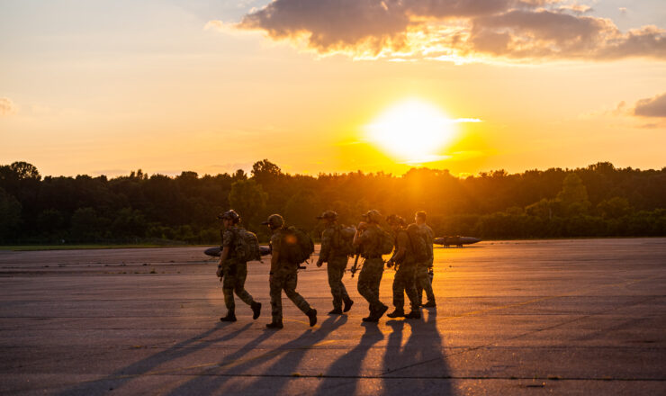 U.S. Marines and Sailors with Combat Logistics Battalion 5, Combat Logistics Regiment 1, 1st Marine Logistics Group, sleep in tents during Exercise Steel Knight 22 (SK-22) at Fort Hunter Liggett, California, Dec. 1, 2021. SK-22 is a 1st Marine Division led annual training exercise which enables the Navy-Marine Corps team to operate in a realistic, combined-arms environment to enhance naval warfighting tactics, techniques and procedures. (U.S. Marine Corps photo illustration by Lance Cpl. Mackenzie Binion)