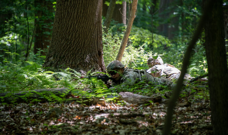 Soldiers compete in the Army Futures Command Best Squad Competition June 3-7, 2024, at Aberdeen Proving Ground, Maryland. The winning squad will represent AFC at the U.S. Army level best squad competition. (U.S. Army photo by Greg Newswanger)